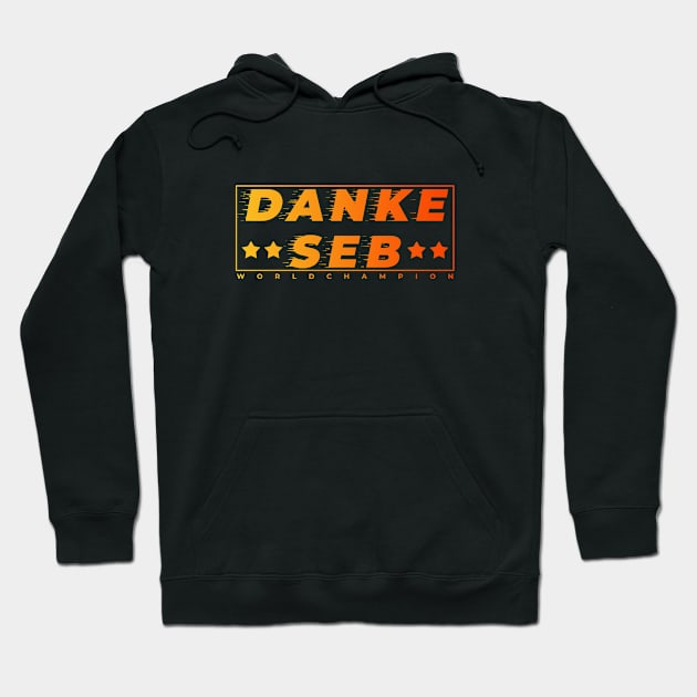 Thank You Speed Text 4 Stars World Champion Danke Seb Hoodie by BonnaVida